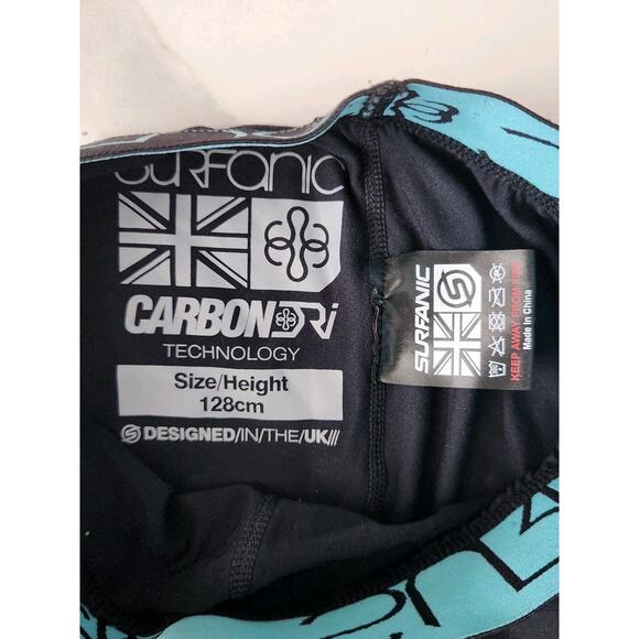 Surfanic CarbonDri Cozy Long John Base Layer Black Kids Size 128cm Ski Winter - Picture 3 of 5